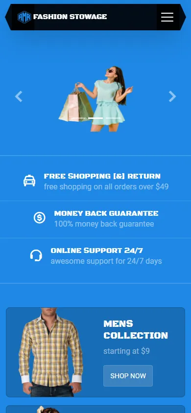 Ecommerco — TypeScript Retail Store — mobile screenshot